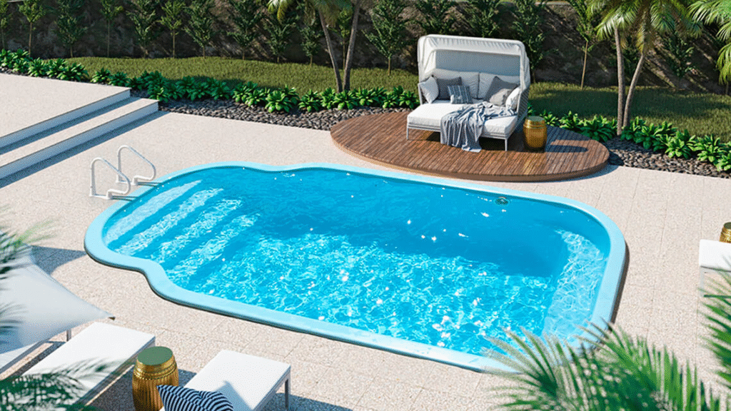 vazamento em piscina